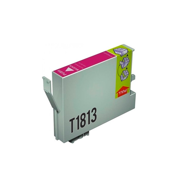 Tinteiro Compativel Epson T1813 Magenta alta cap.