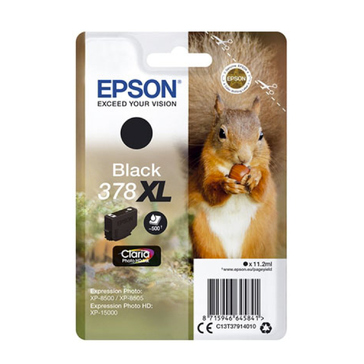 Tinteiro Original Epson 378 XL Preto