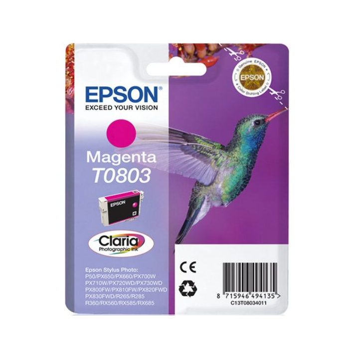 Tinteiro Epson T0803 Magenta