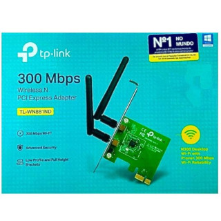 Placa de Rede Pci Wireless TP-link 300Mbps