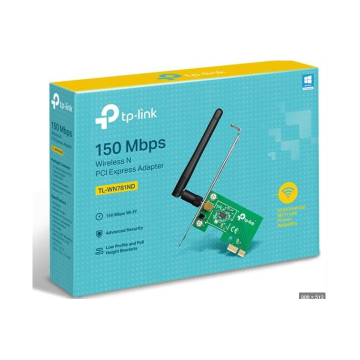 Placa de Rede Pci Wireless TP-link 150Mbps
