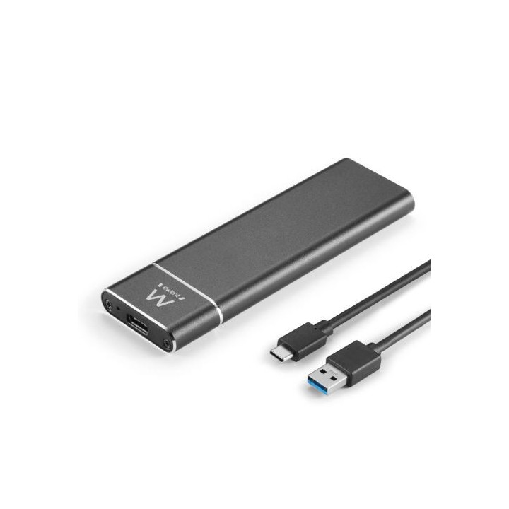 Ewent Caixa SSD usb3.1 Gen1 M2 Aluminio Preto
